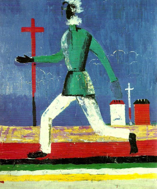 Kazimir Malevich running man